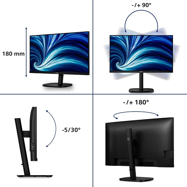 Preview: Philips 32B2U3601/00 Computerbildschirm 80 cm (31. rechts