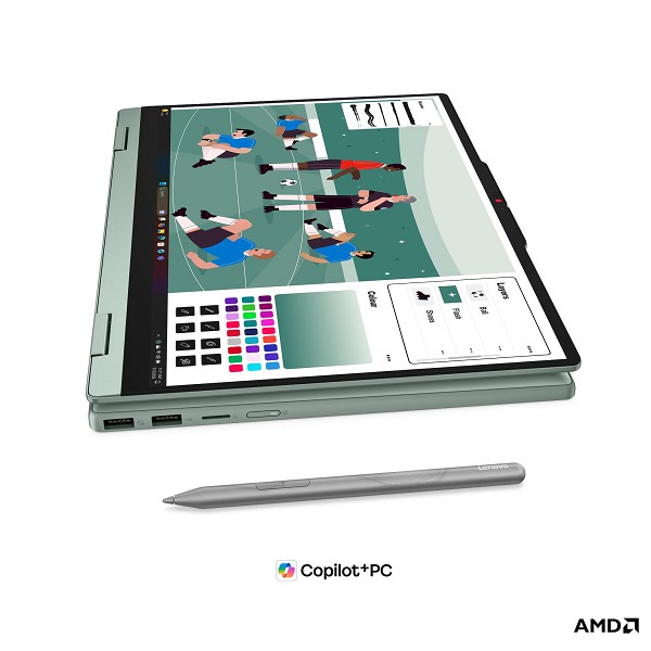 Preview: Lenovo IdeaPad 5 2-in-1 14AGP11 - AMD Ryzen AI 5 430 - Win 1 links
