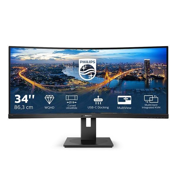 Philips B Line 346B1C - LED-Monitor - gebogen - 86