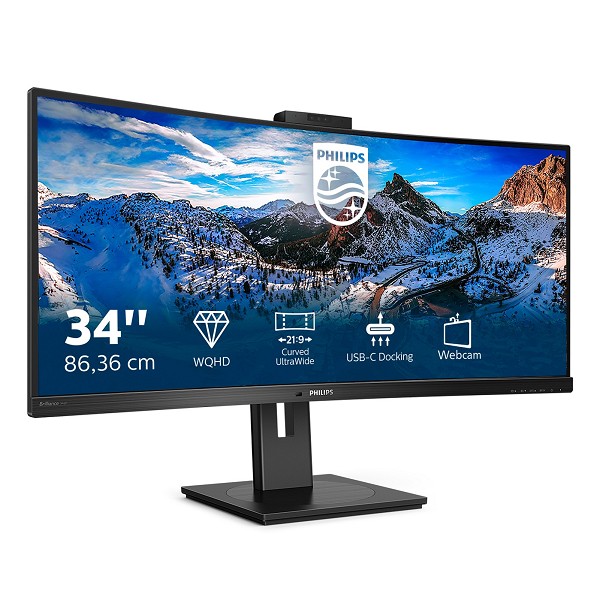 Preview: Philips P-line 346P1CRH - LED-Monitor - gebogen - links