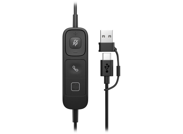 Preview: HP Poly Mission 415 Monaural USB Wired Headset Classic links