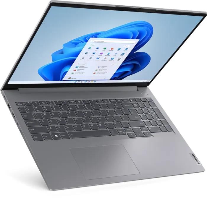 Lenovo ThinkBook 16 G6 ABP Arctic Grey, Ryzen 5 75 vorn links