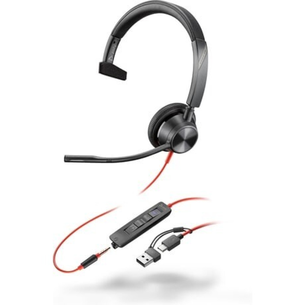 HP Poly Blackwire 3315, Microsoft, USB-C/A