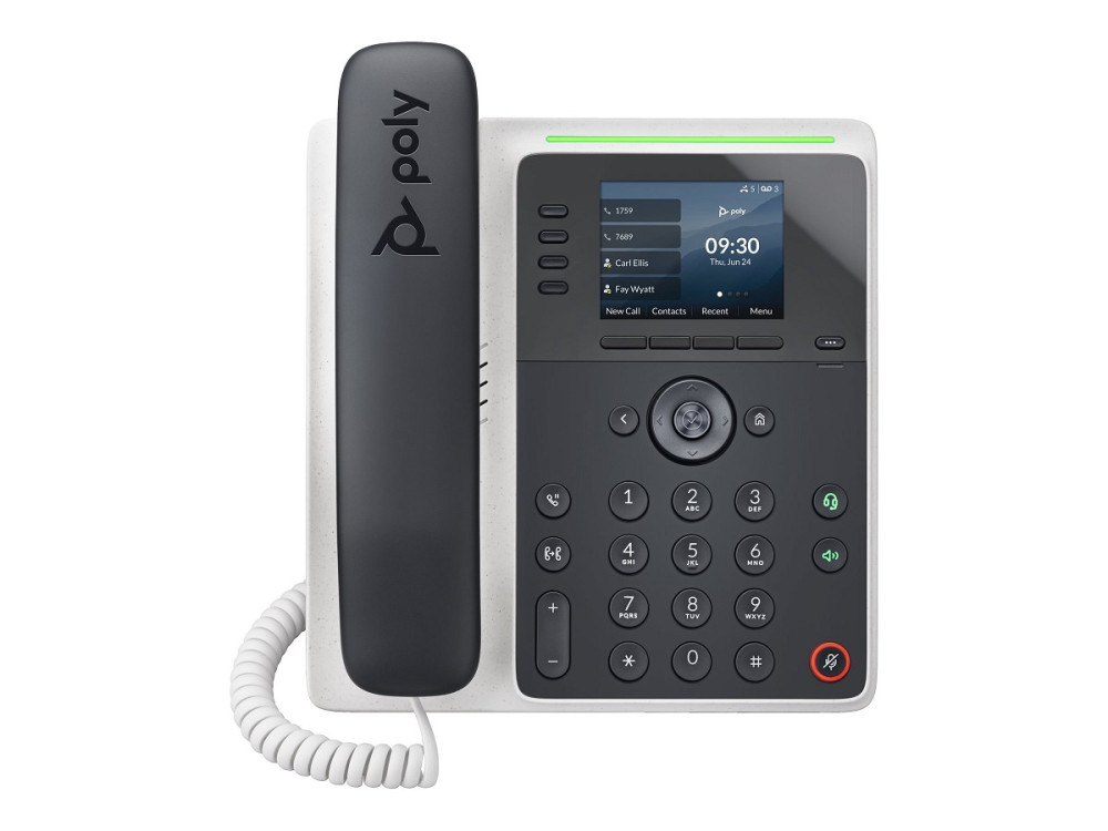 Poly Edge E220 - VoIP-Telefon mit Rufnummernanzeig hinten