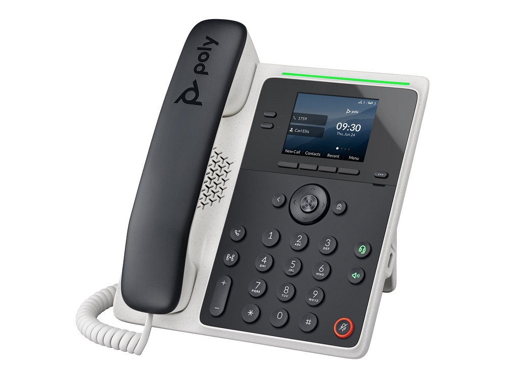 Poly Edge E100 - VoIP-Telefon mit Rufnummernanzeig hinten