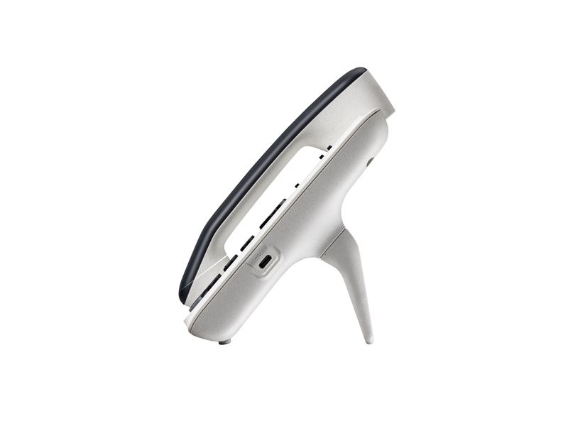 Poly Edge E100 - VoIP-Telefon mit Rufnummernanzeig oben
