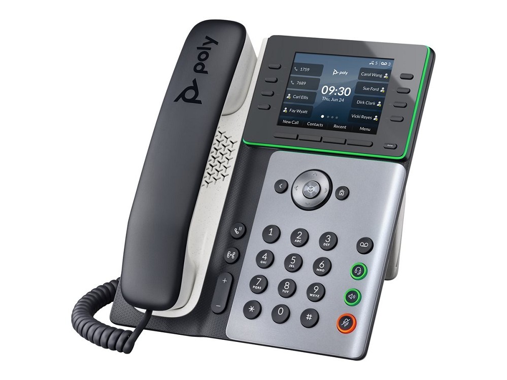 Poly Edge E320 - VoIP-Telefon - mit Bluetooth-Schn hinten