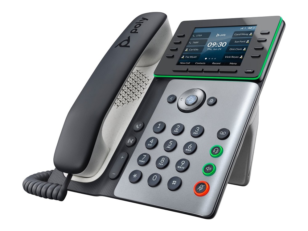 Poly Edge E350 - VoIP-Telefon mit Rufnummernanzeig
