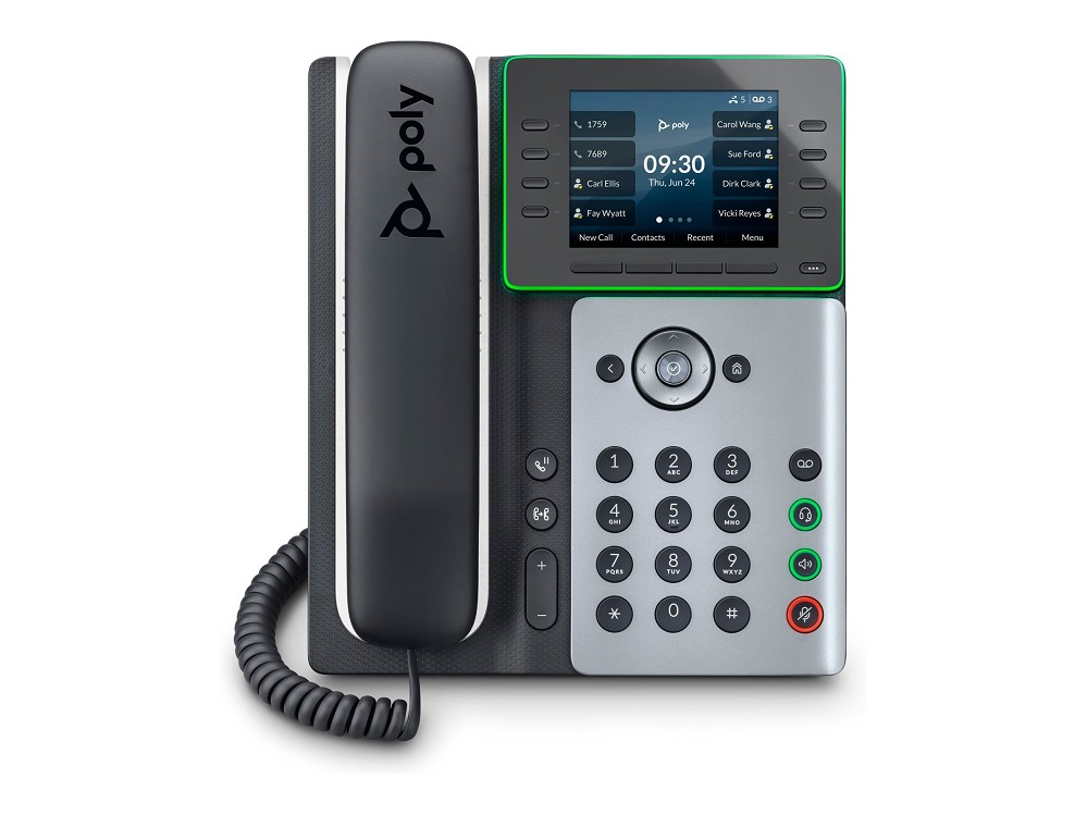 Poly HP Poly Edge E300 - VoIP-Telefon mit Rufnumme rechts