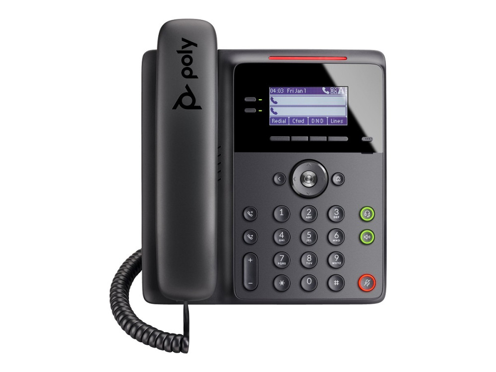 Poly HP Poly Edge B10 - VoIP-Telefon mit Rufnummer hinten