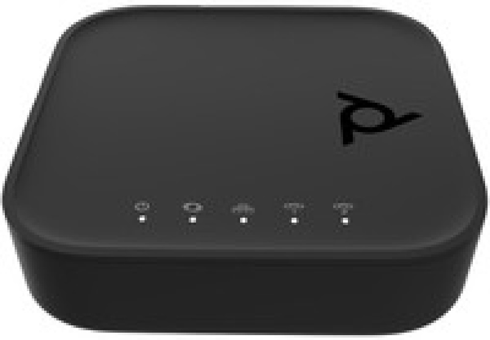 HP POLY Poly ATA 402 - VoIP-Telefonadapter - mit O hinten