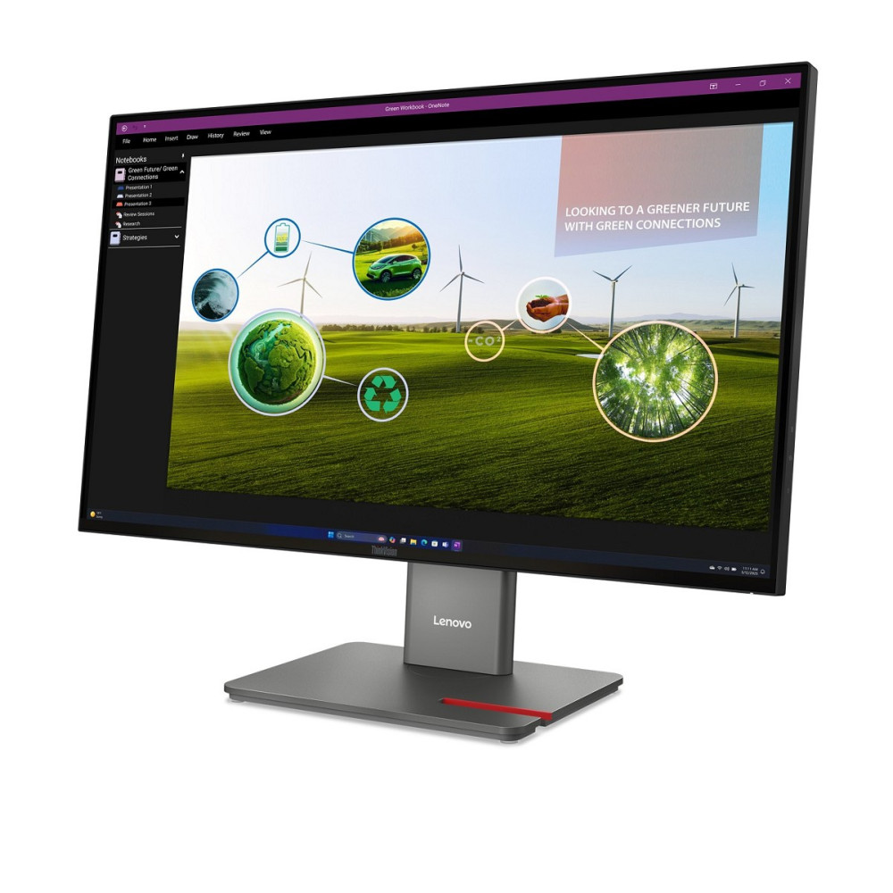 Lenovo Campus ThinkVision P27Q-40 - LED-Monitor - hinten