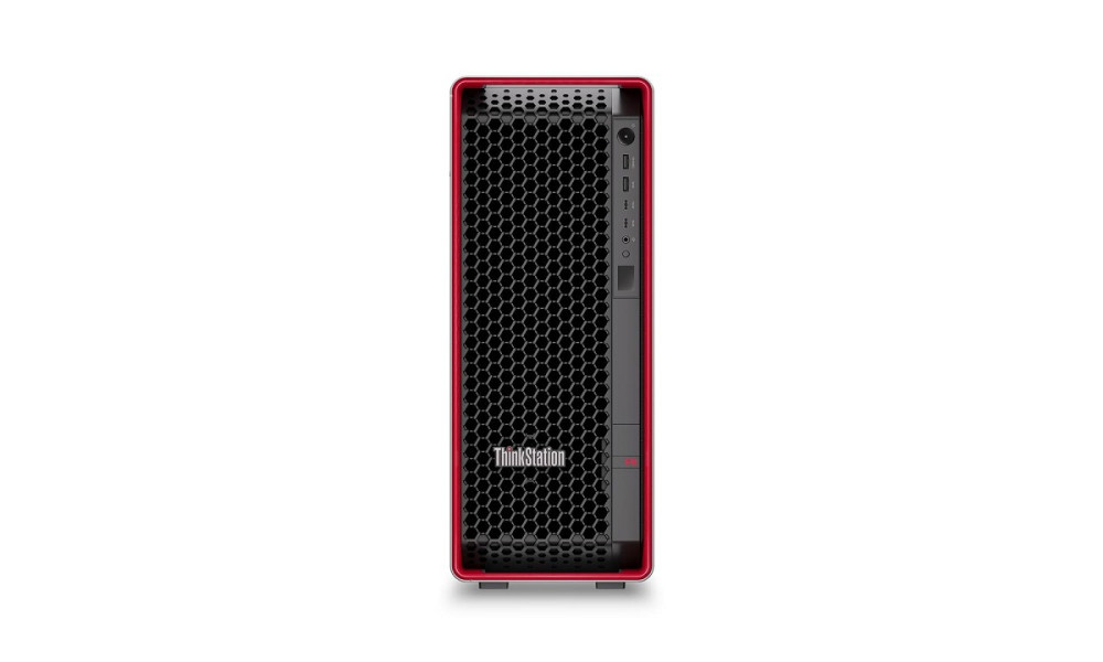 Lenovo ThinkStation P8 – AMD Ryzen Threadripper PRO 9965WX,  hinten
