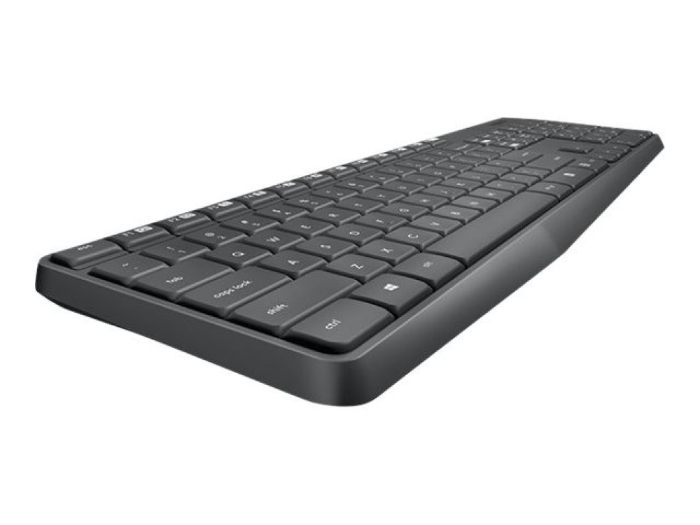 Logitech MK235 - Tastatur-und-Maus-Set - kabellos hinten