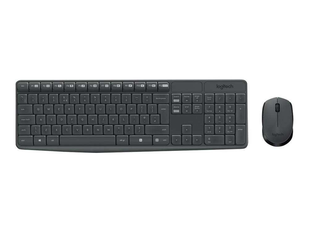 Logitech MK235 - Tastatur-und-Maus-Set - kabellos links