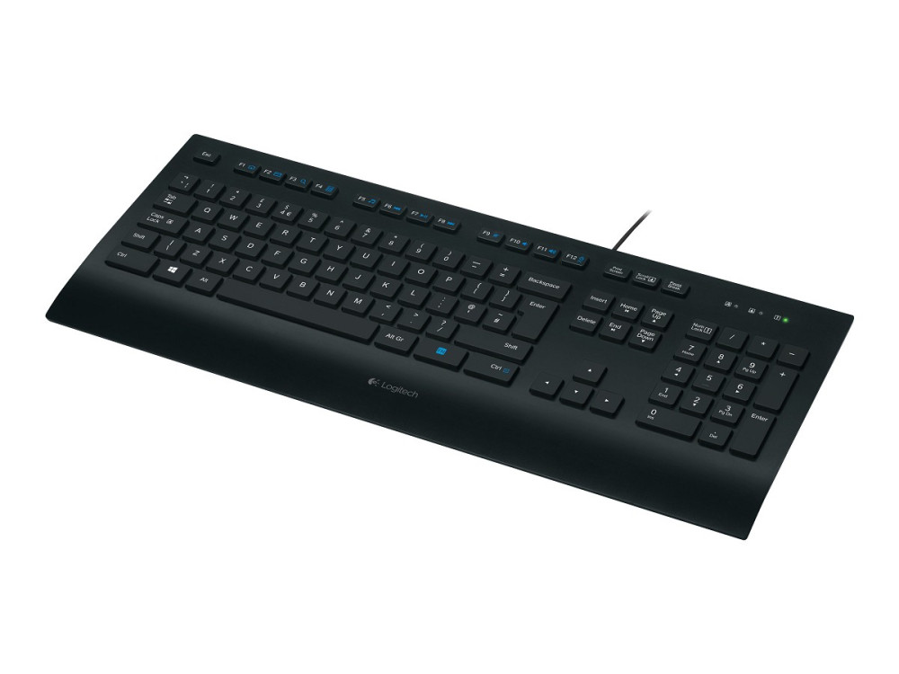 Logitech K280e - Tastatur - USB - Deutsch - Schwar