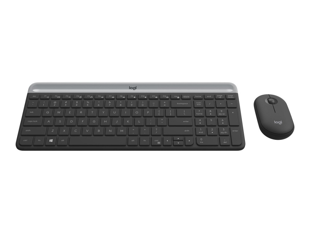 Logitech Slim Wireless Combo MK470 - Tastatur-und- rechts