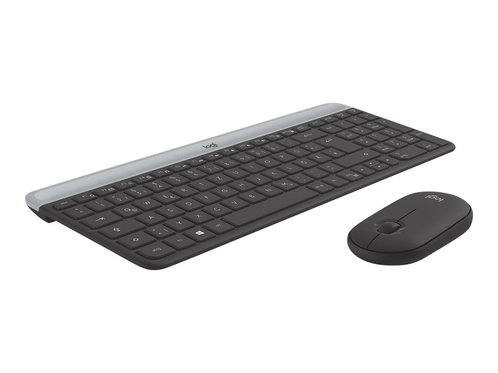 Logitech Slim Wireless Combo MK470 - Tastatur-und- oben