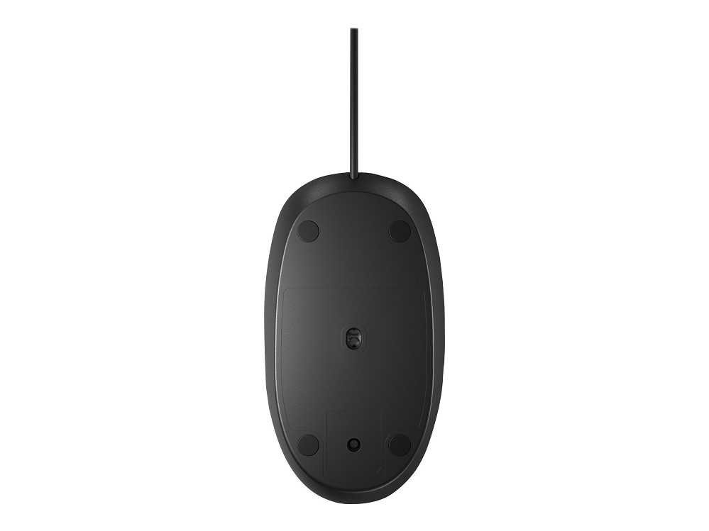 HP 128 - Maus - Laser - kabelgebunden - Schwarz hi hinten