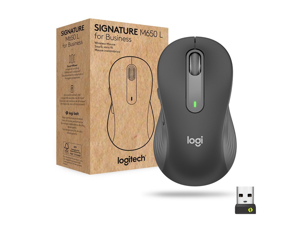 Logitech Signature M650 L for Business - Maus hint hinten