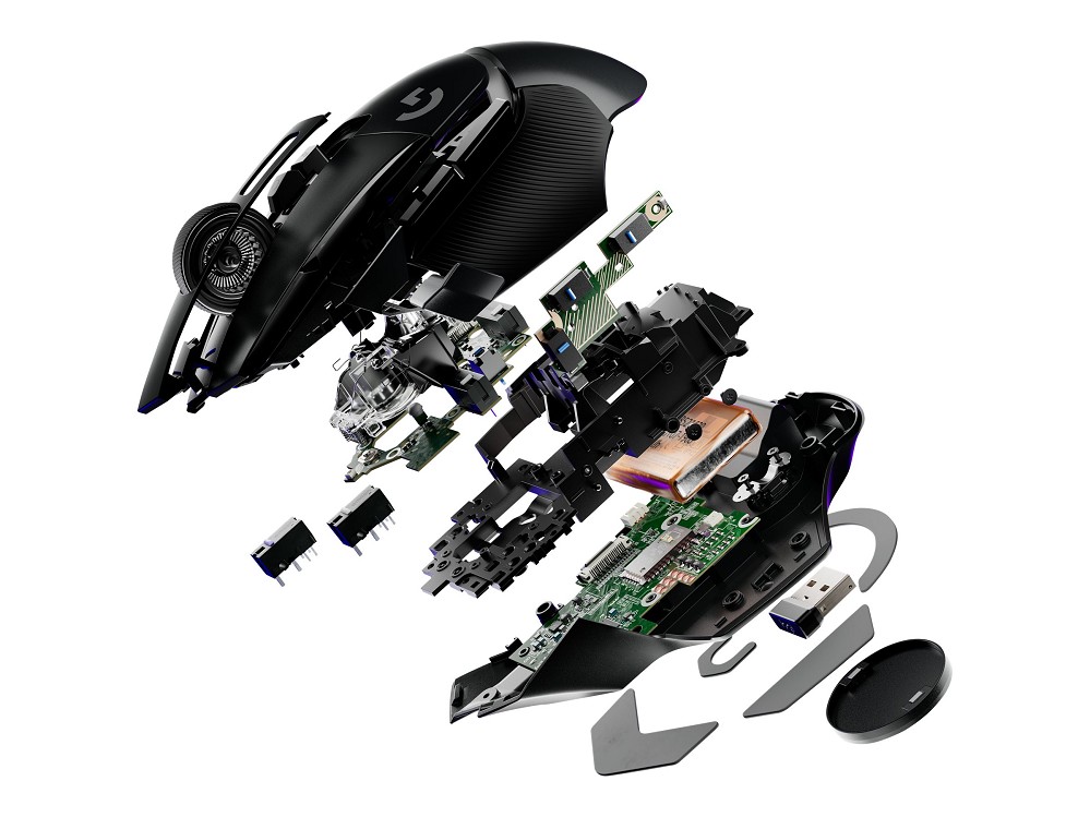 Logitech G G502 X - Maus - optisch - kabelgebunden hinten