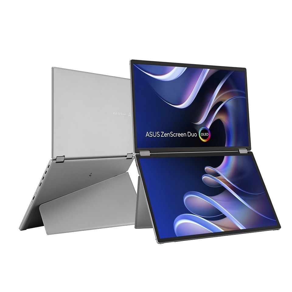 ASUS ZenScreen Duo OLED MQ149CD Computerbildschirm hinten
