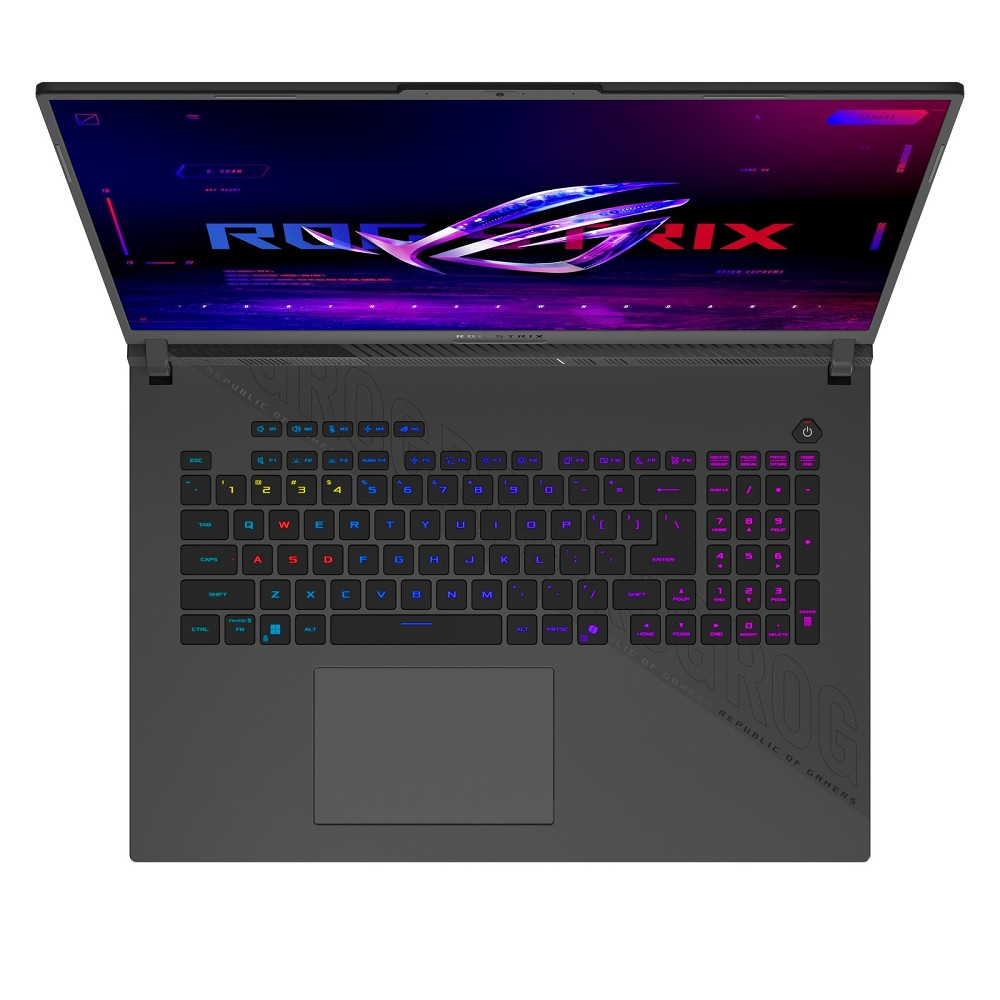 ASUS ROG Strix G18 G814PP-S8014W, Eclipse Gray, Ry hinten