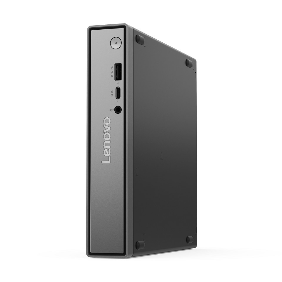 Lenovo ThinkCentre neo 50q Gen 5, Tiny PC, Intel Core 7 240H vorn links
