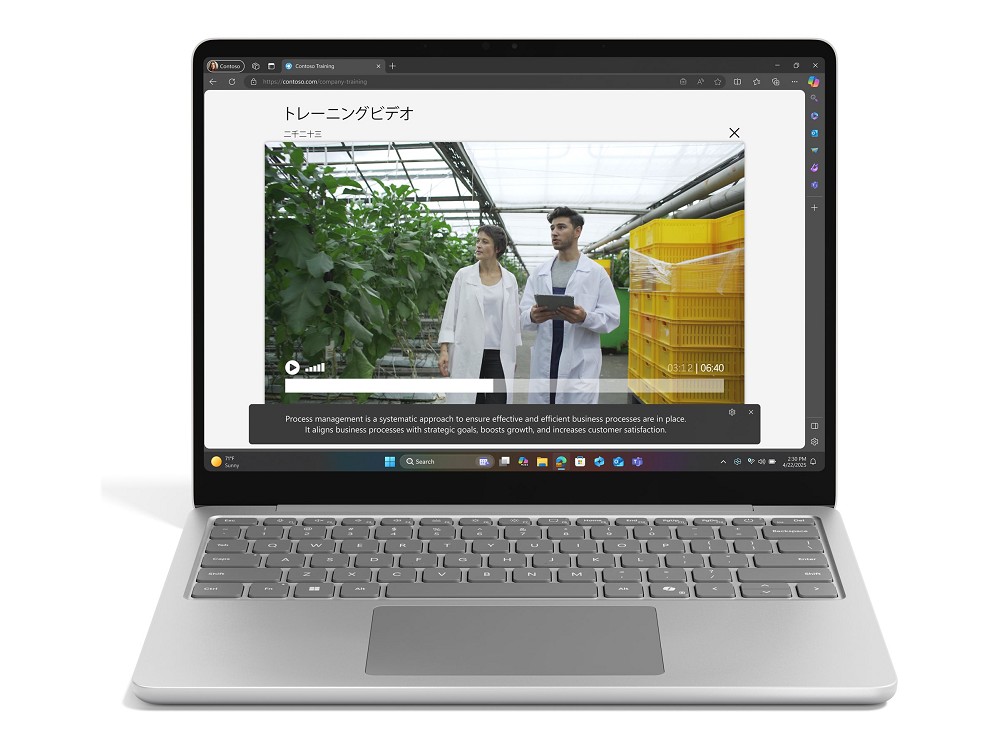 Microsoft Surface Laptop Copilot+ PC for Business rechts