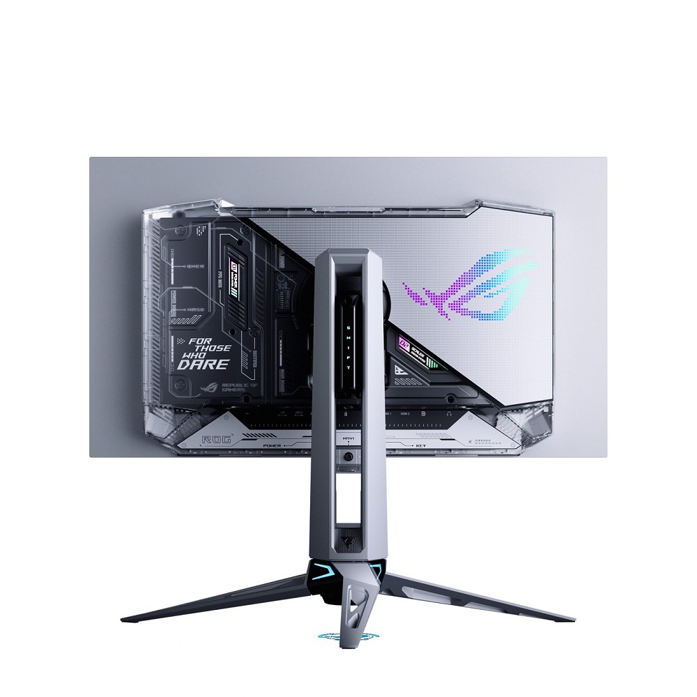 ASUS ROG Swift OLED PG27AQWP-W Computerbildschirm hinten