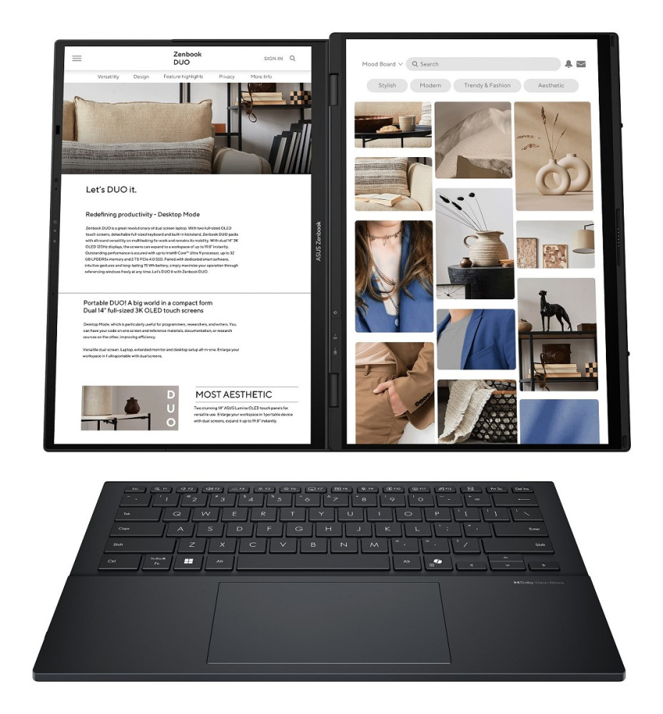 ASUS Zenbook DUO UX8406CA-QL331W, Dual 14", Intel Core Ultra links