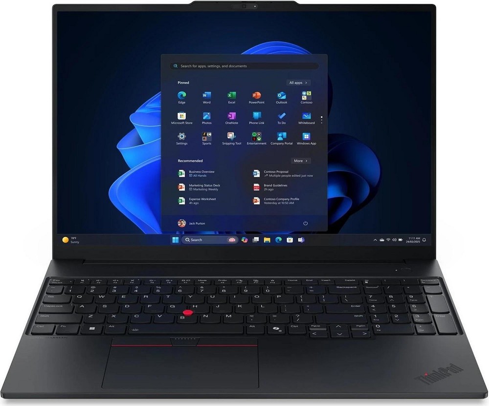 Lenovo ThinkPad E16 Gen 4 (AMD), 16" WUXGA IPS, AMD Ryzen AI 7 44 45