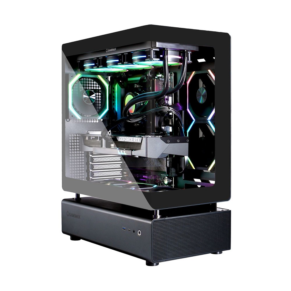 GAMEMAX N80 BK 8046 Gaming-PC, Ryzen 7 9700X, 32GB RAM, 2TB  hinten