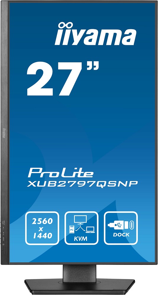 iiyama ProLite XUB2797QSNP-B1 - LED-Monitor - 68.5 hinten
