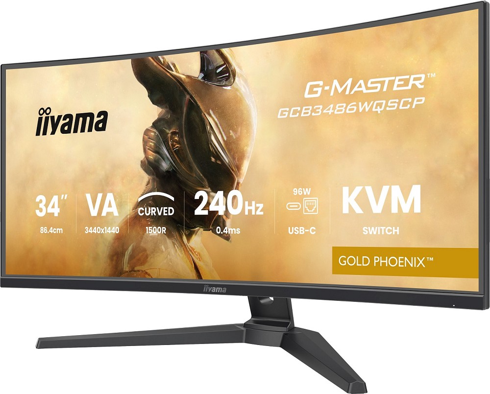 iiyama G-MASTER GCB3486WQSCP-B1 Computerbildschirm vorn links