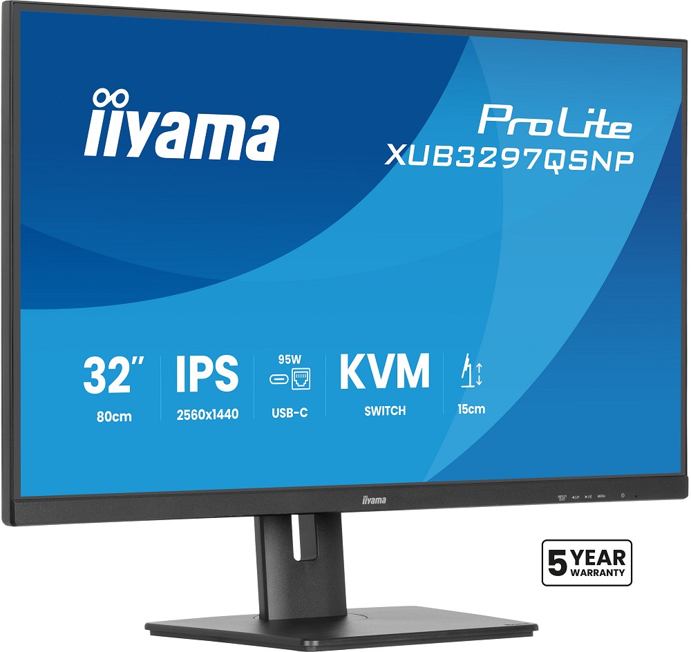 iiyama ProLite XUB3297QSNP-B1 Computerbildschirm 8 vorn rechts