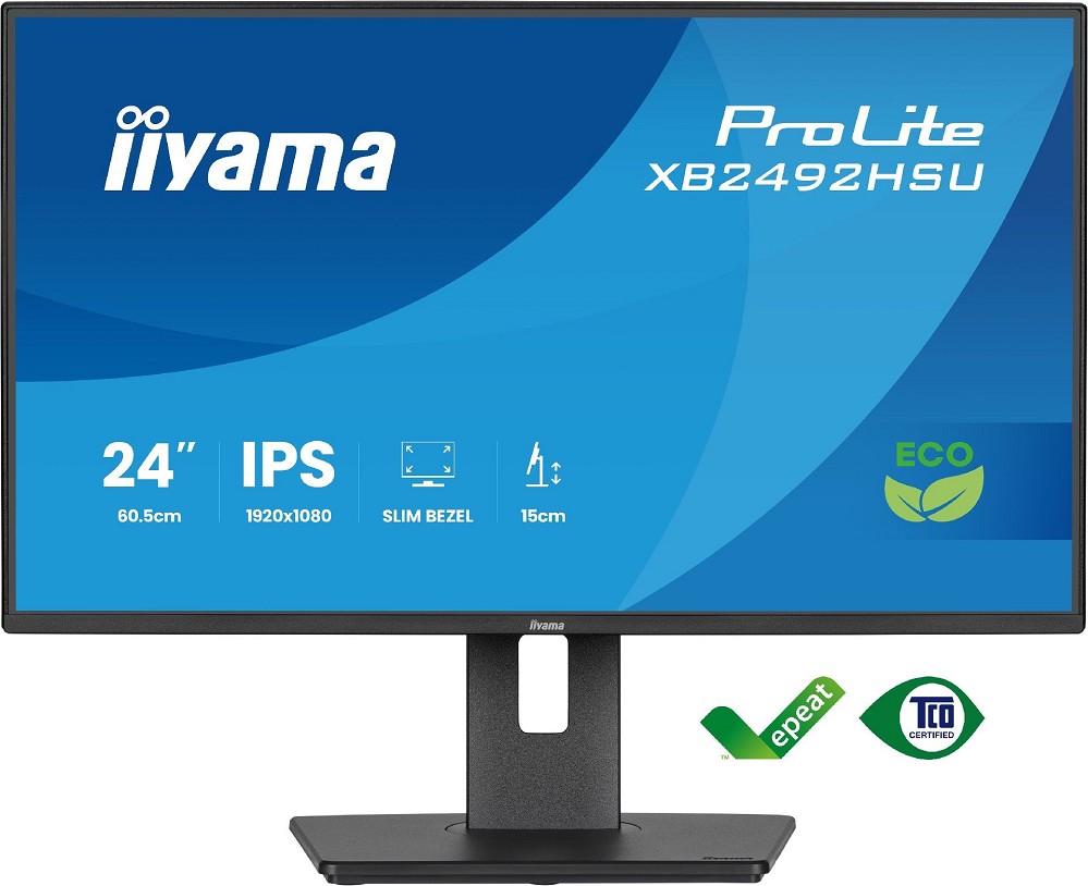 iiyama ProLite XB2492HSU-B1 B-Ware, 24" FHD IPS, 120Hz, 3ms, HDMI 630