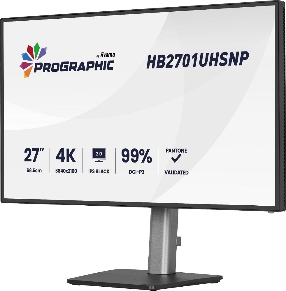 iiyama ProGraphic HB2701UHSNP-B1 – 27", IPS Black, links