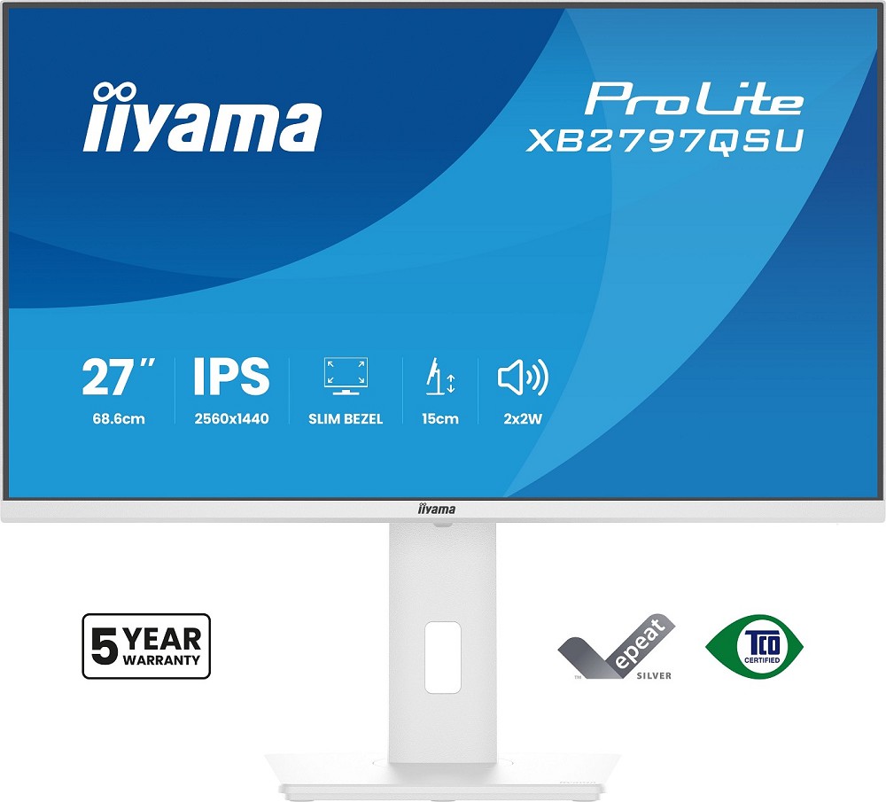 iiyama ProLite XB2797QSU-W1 - 68,6 cm (27") 2560 x hinten
