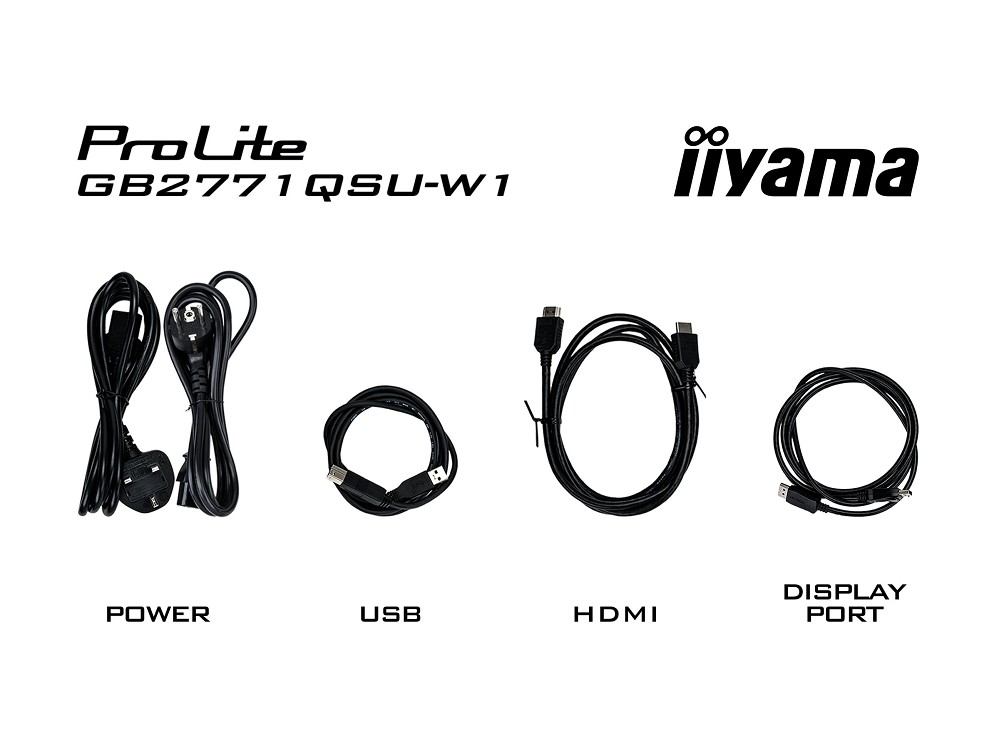 Iiyama G-MASTER Red Eagle GB2771QSU-W1 - LCD-Monit hinten