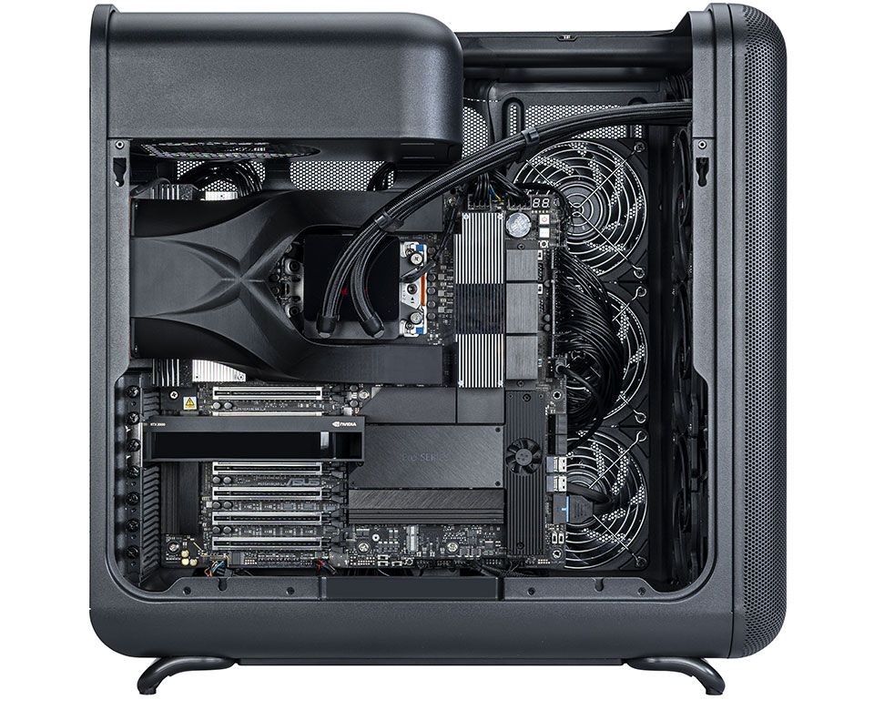 bluechip Workstation WS3500 – AMD Ryzen Threadripp hinten