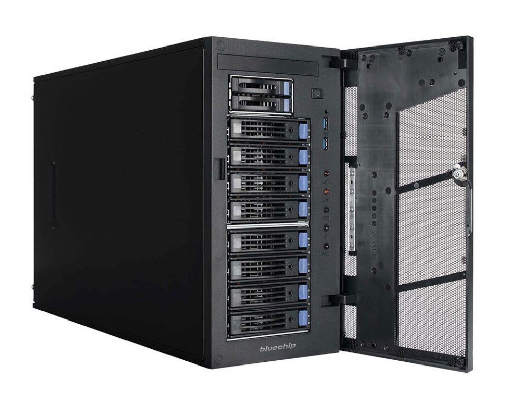 bluechip SERVERline T30348r – AMD EPYC 4124P, 16 G hinten