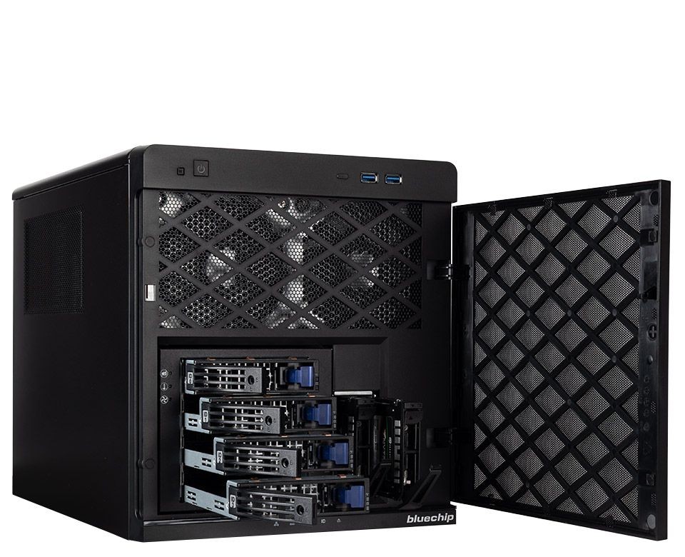 bluechip SERVERline T30351r, Cube-Server, Intel Xeon 6315P,  hinten