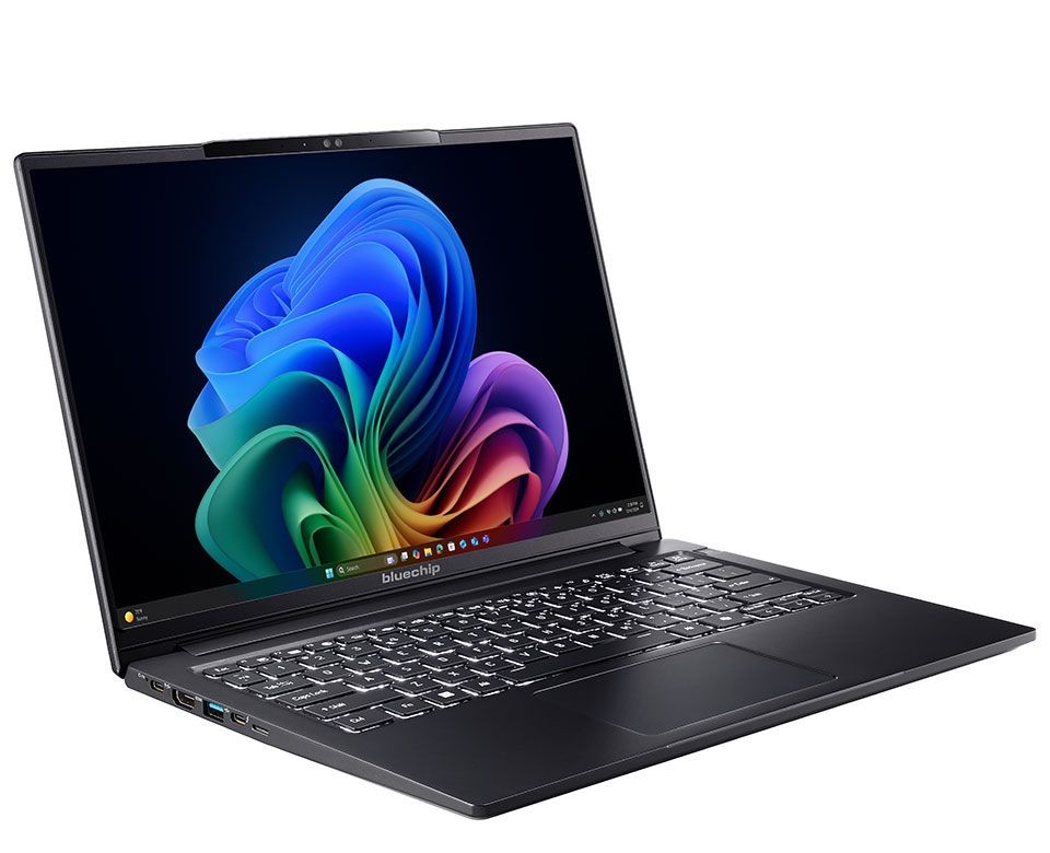 bluechip TRAVELline U14W17, Copilot+ PC - 14", Intel Core Ul hinten