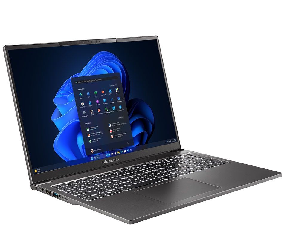 bluechip TRAVELline U16W1 – 16", Intel Core Ultra hinten