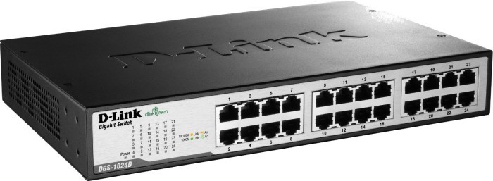 D-Link DGS-1000 Desktop Gigabit Switch, 24x RJ-45 links