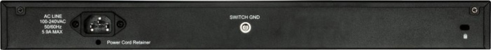 D-Link DGS-1210 Rackmount Gigabit Smart+ Switch, 4 hinten