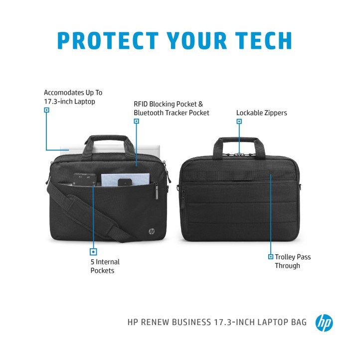 HP Renew Business Laptop Bag, 17.3"  innen innen