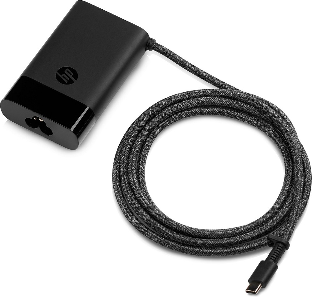 HP USB-C 65W Laptop-Ladegerät vorne HP USB-C 65W Laptop-Ladegerät vorne