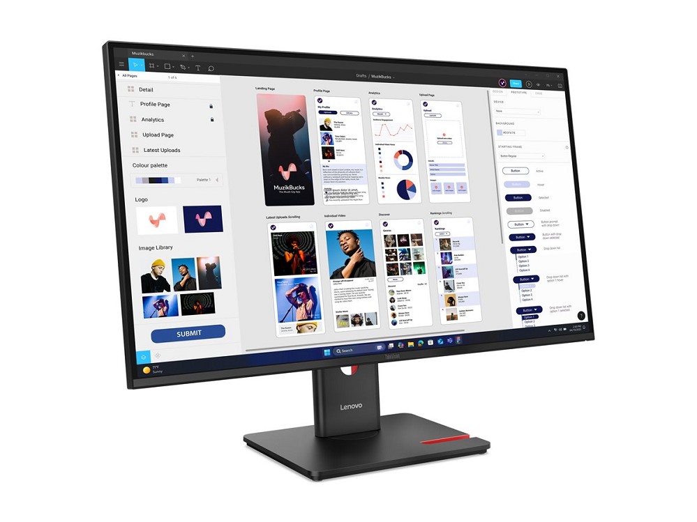 Lenovo ThinkVision T32UD-40 - LED-Monitor - 81.3 c rechts